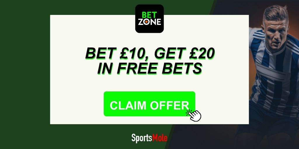 Betzone welcome offer: Bet £10, get £20 in free bets in 2025