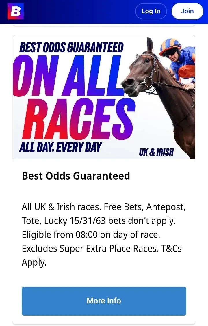 betfred best odds guaranteed