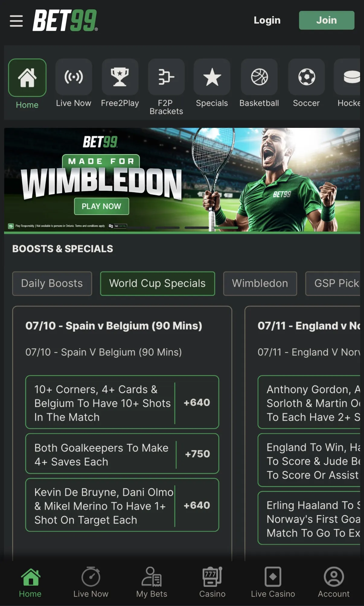 Bet99 sports betting