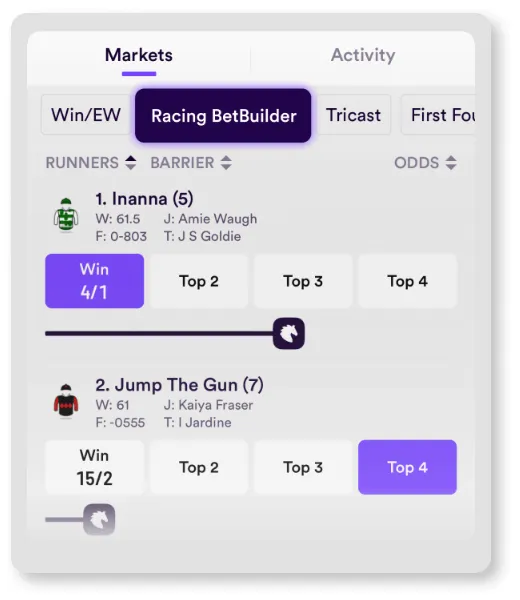 Dabble review: horse racing bet builder tab