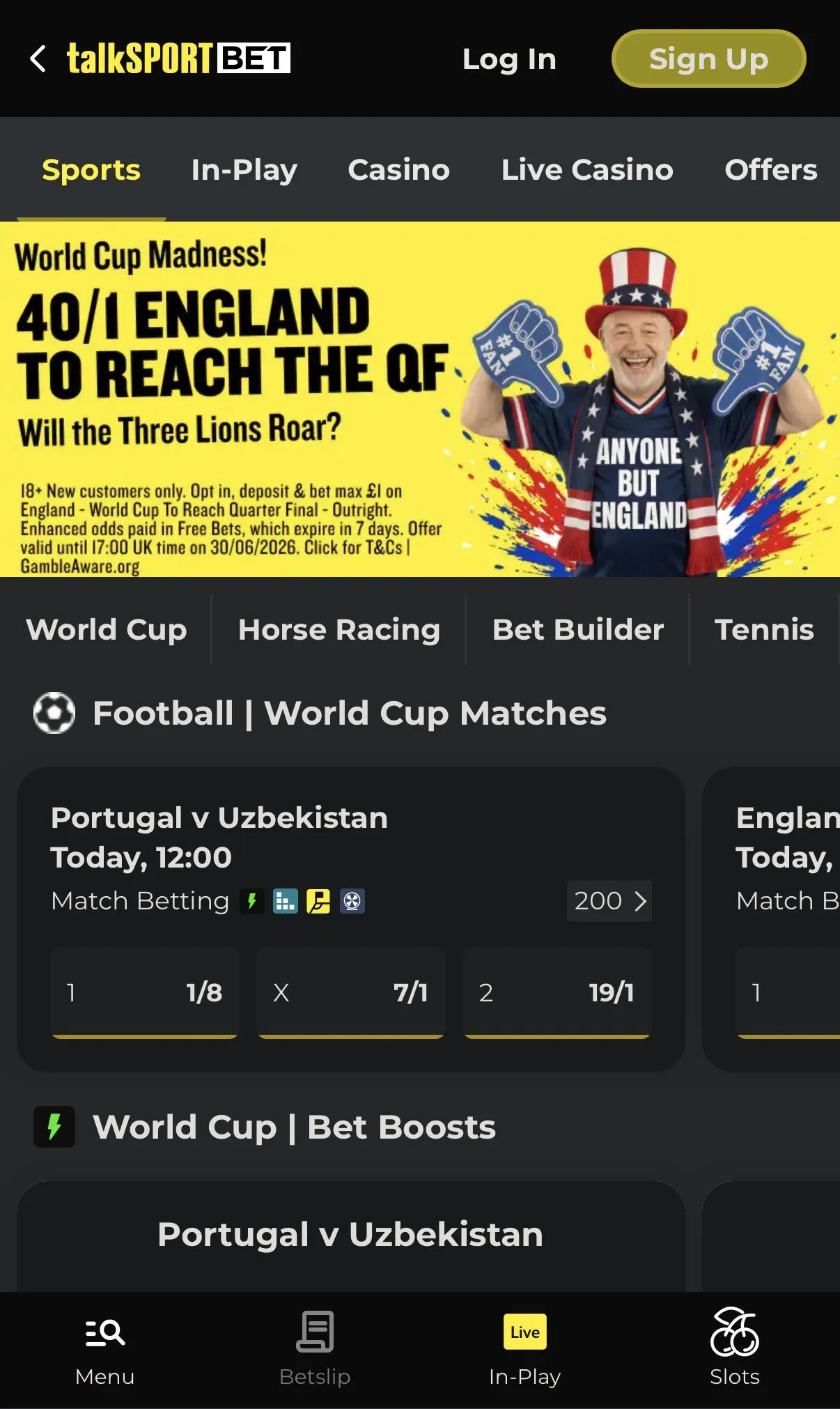 talksport bet mobile home