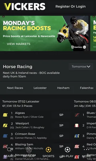 Vickers Mobile Screenshot 2026