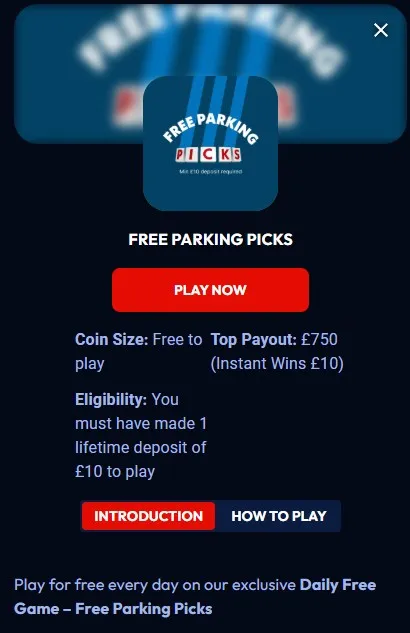 monopoly casino free parking picks promotion