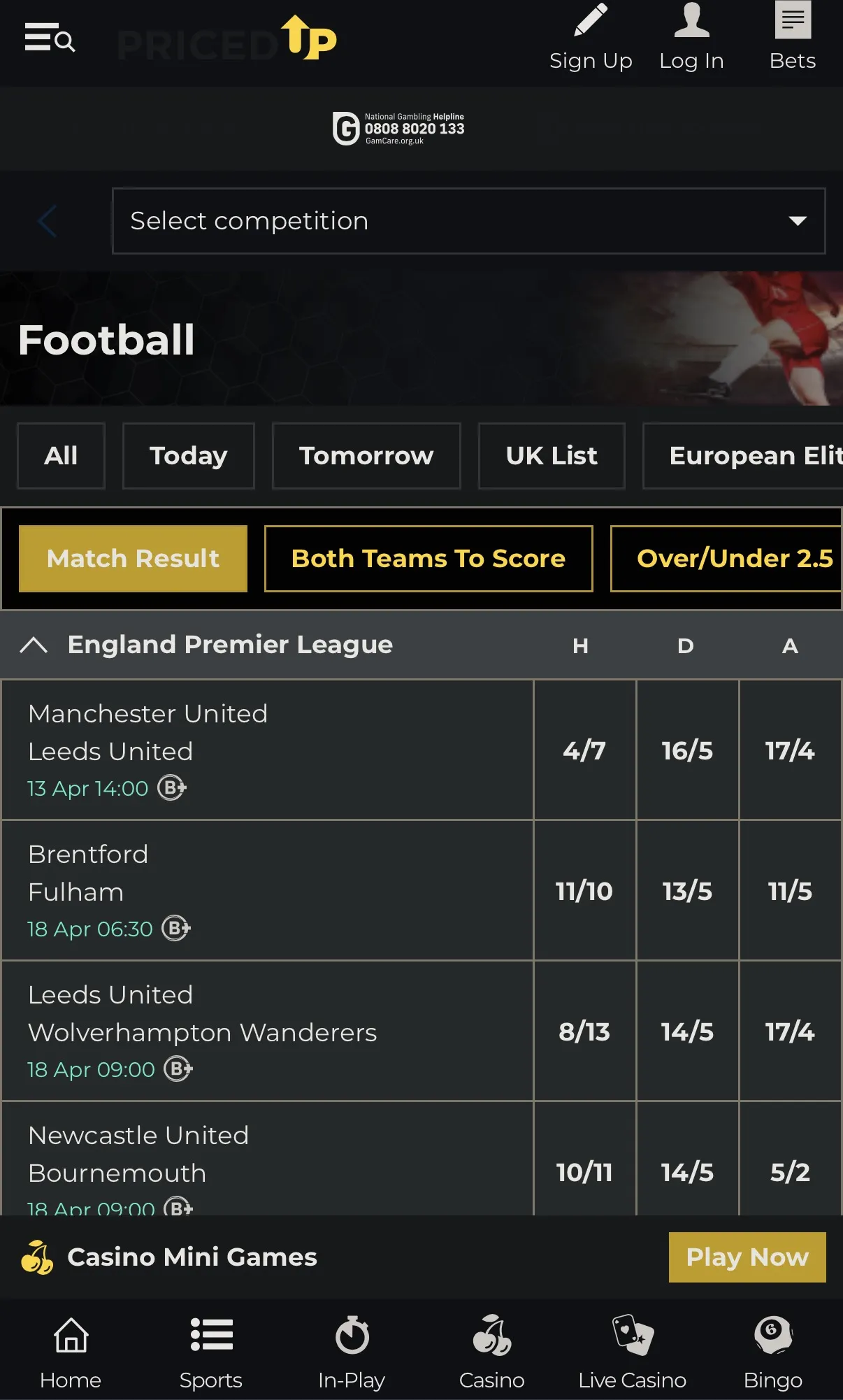 Priced Up mobile screenshot 2026