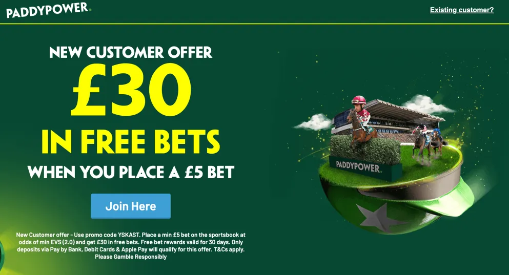 paddy power sign up offer