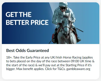 Best Odds Guaranteed (BOG) – Higher Payouts for Horse Racing