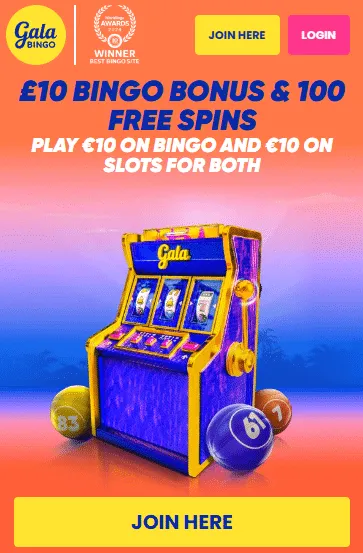 Gala Bingo welcome bonus details uk