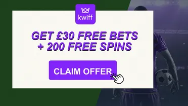 Kwiff welcome offer 2026: Claim a £30 free bet bonus