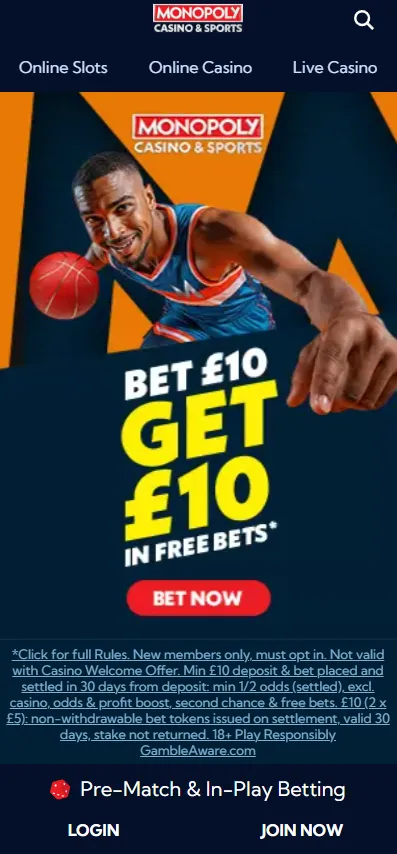 monopoly casino sports betting