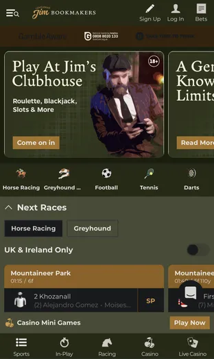 Gentleman Jim mobile screenshot 2026