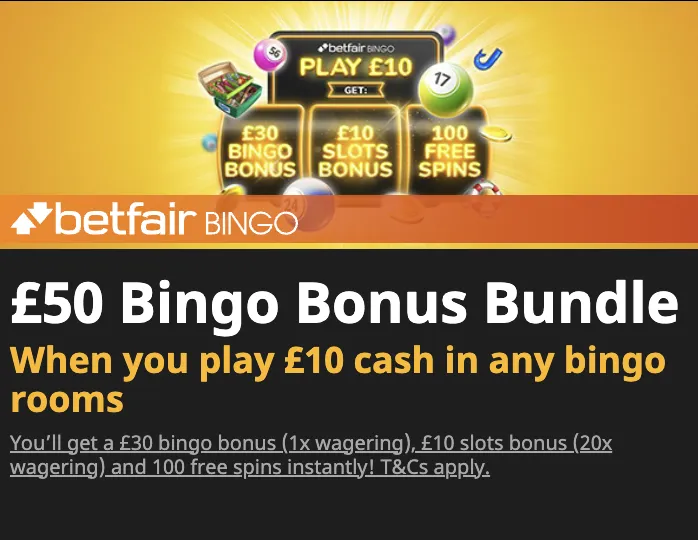 Betfair bingo offer