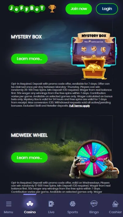 jeffbet-free-spins