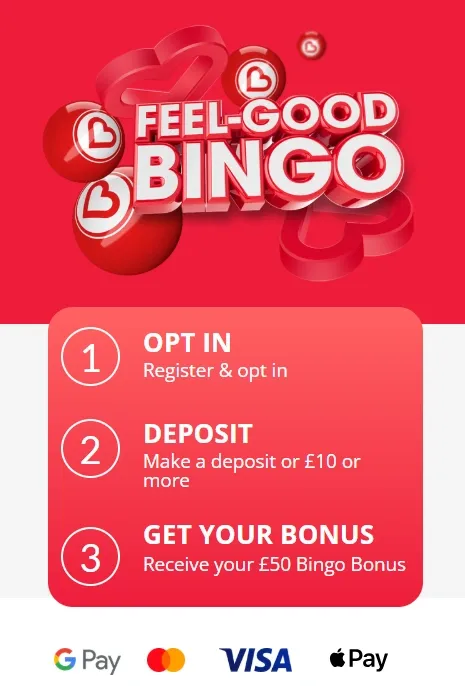 Heart Bingo Review and 50 bingo sign up offer