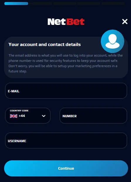 Netbet sign up & registration 