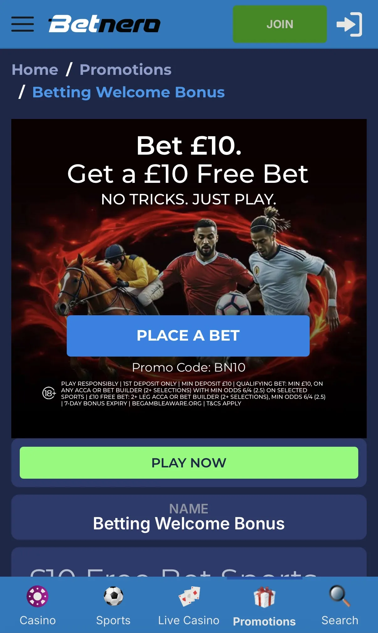 Betnero sports
