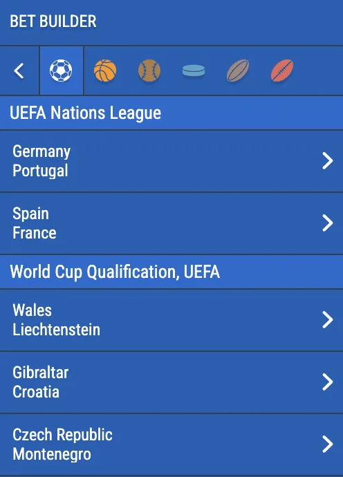 MrPlay bet builder feature