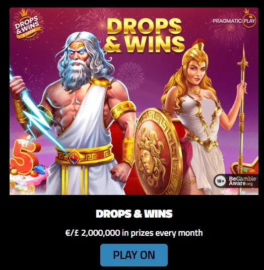 Neptune Play offers for existing customers - drops & wins
