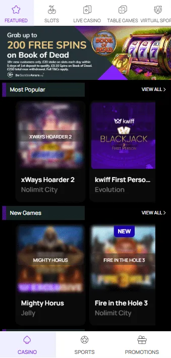 Kwiff casino review: Game selection, software, and RTPs