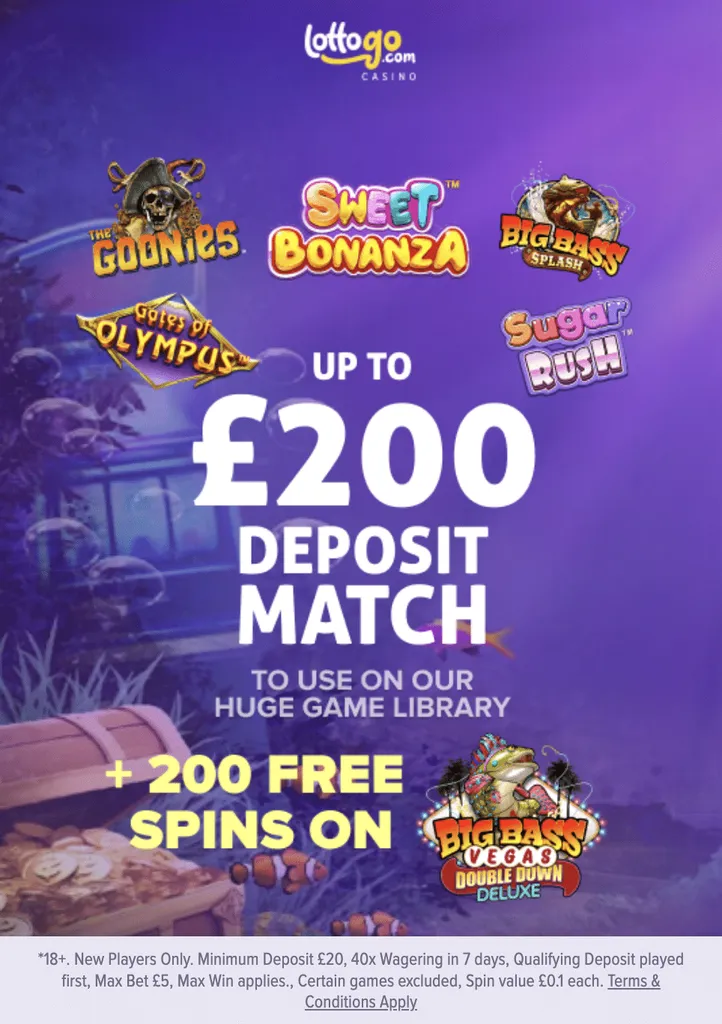 Lottogo welcome offer and sign up bonus