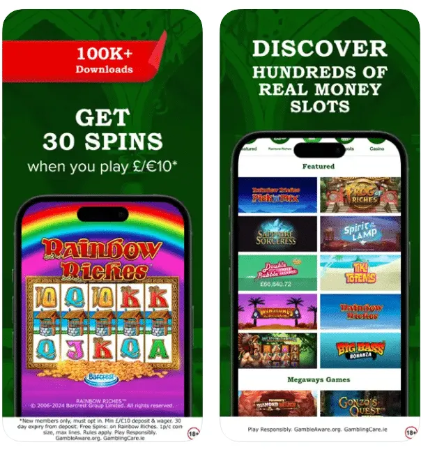 Rainbow riches on mobile