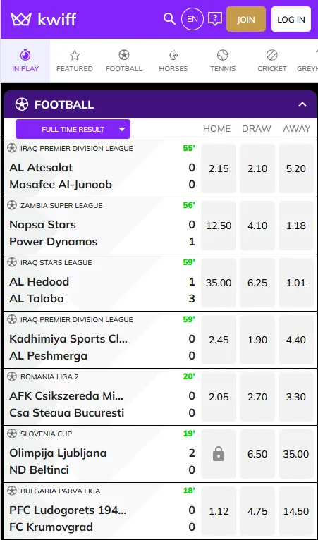 Entering Kwiff Sign Up Offer promo code for a boosted betting experience