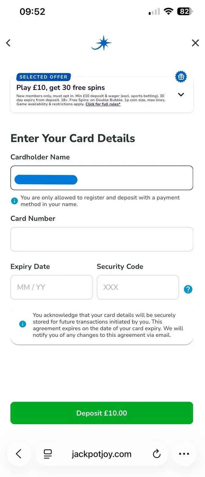 jackpotjoy-deposits