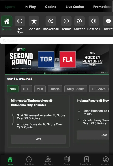 Bet99 sportsbook review