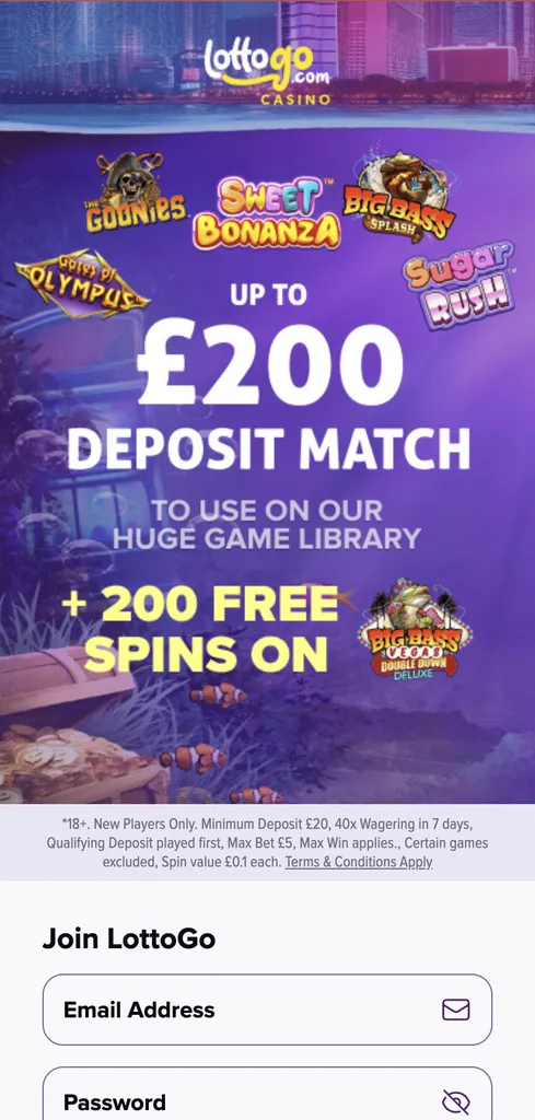 lottogo casino welcome bonus review