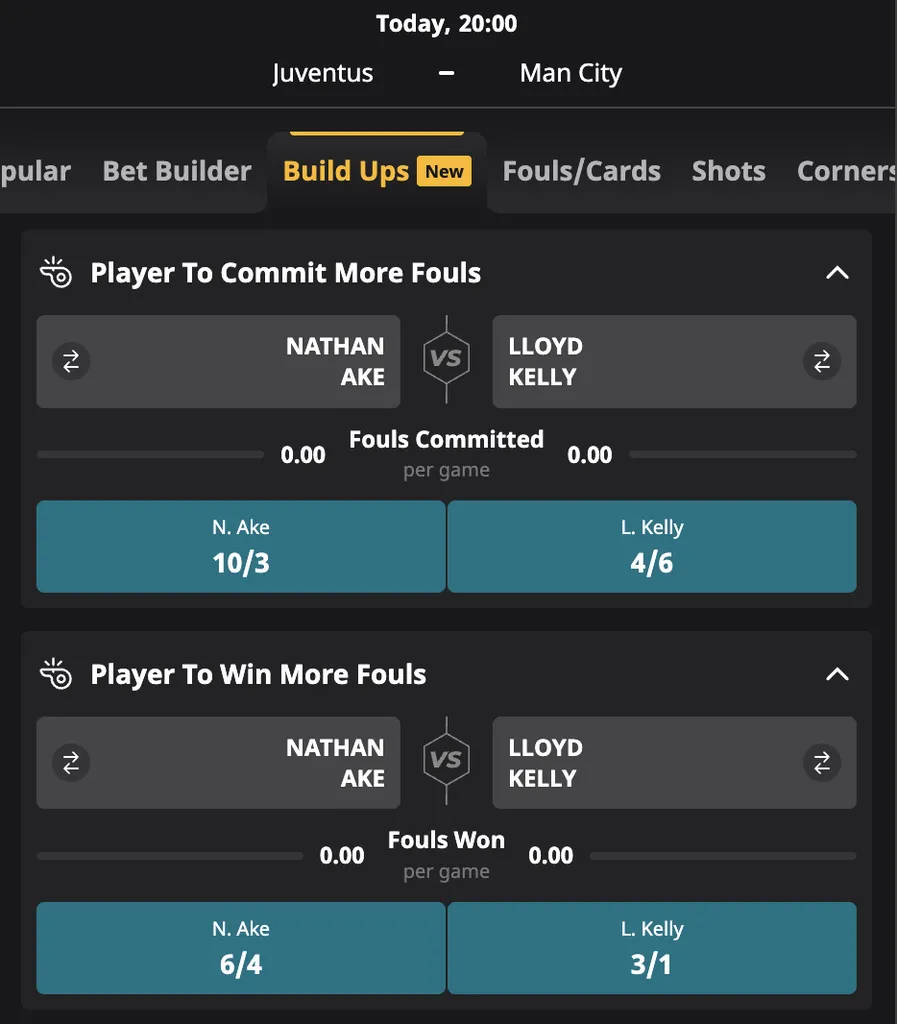 Build up bets at Betfair