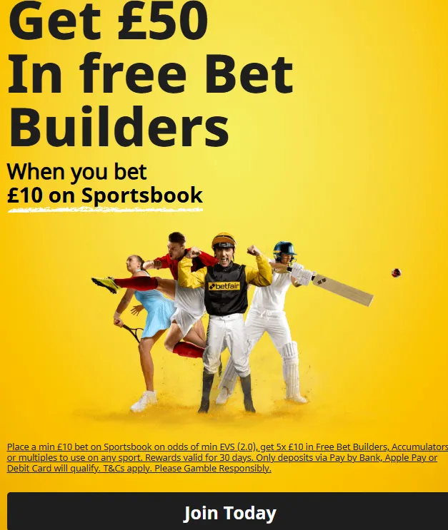 Betfair welcome offer