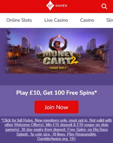 Money Cart 2 – Virgin Games