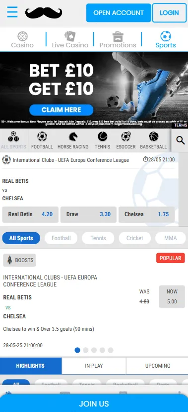 Mrplay sports betting markets