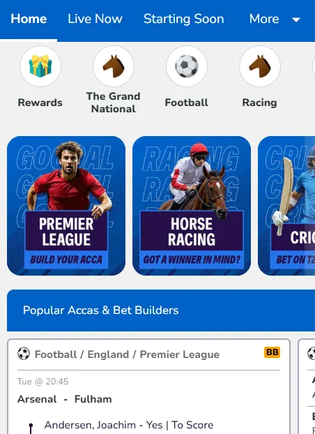 Jackpotjoy sports and betting markets review