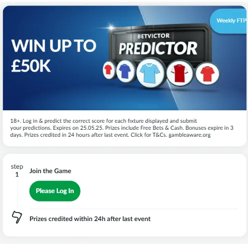 BetVictor Predictor – Free-to-Play Premier League Game