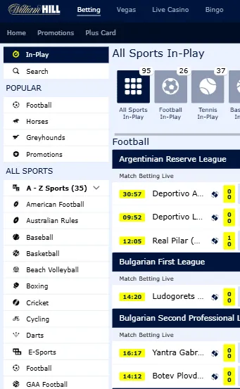 Entering William Hill Sign Up Offer promo code to enjoy new player promotions