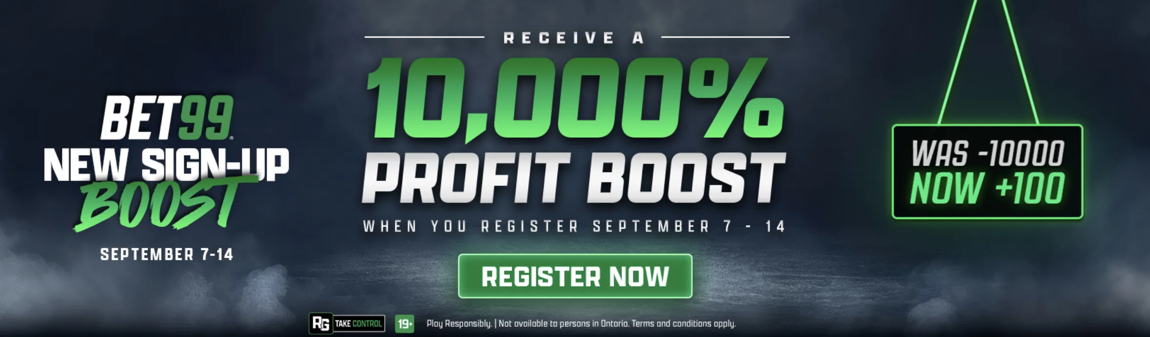 Bet99 sept profit boost promo