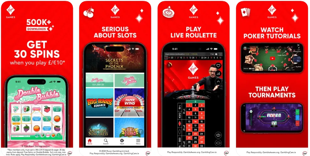 virgim games mobile app review and rating