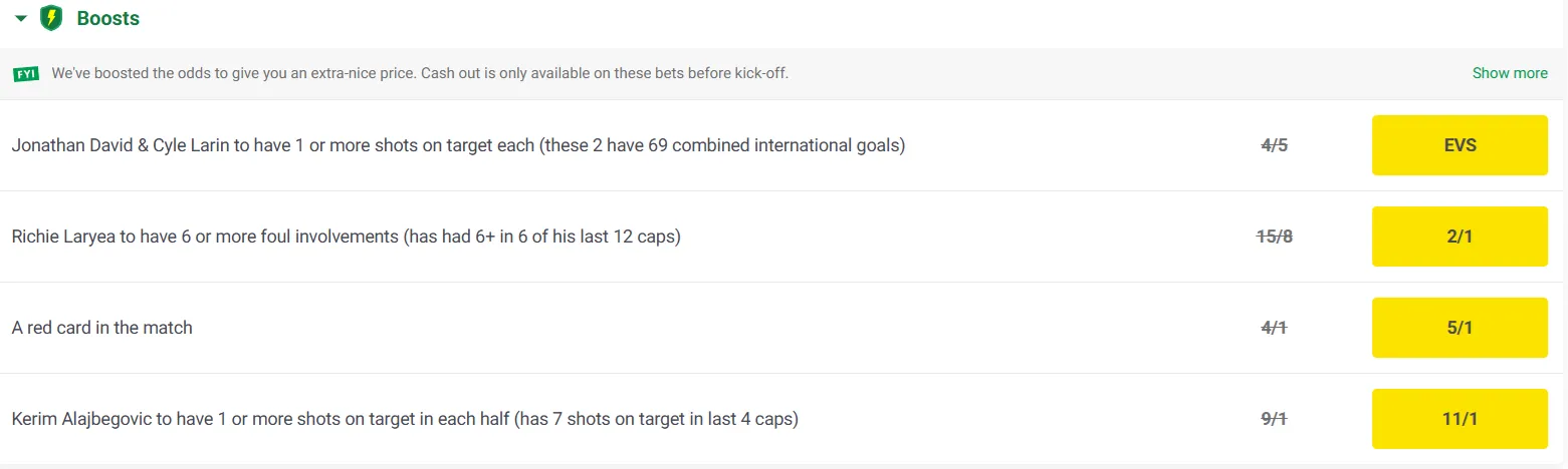 Paddy Power odds boost