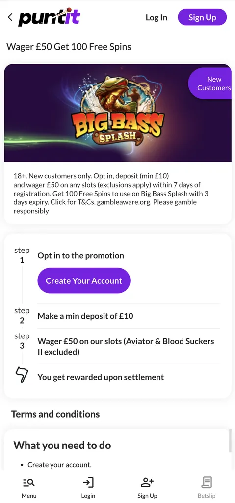 Puntit casino welcome offer