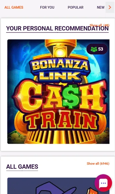 TonyBet casino review | Massive game selection