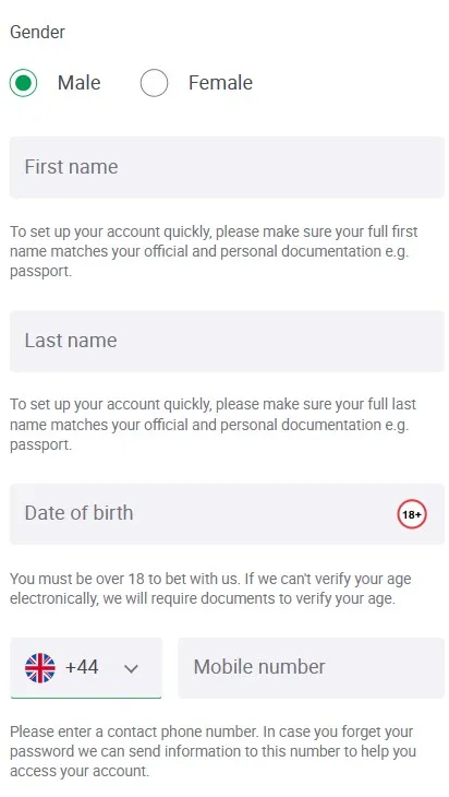 paddy-power-sign-up-form