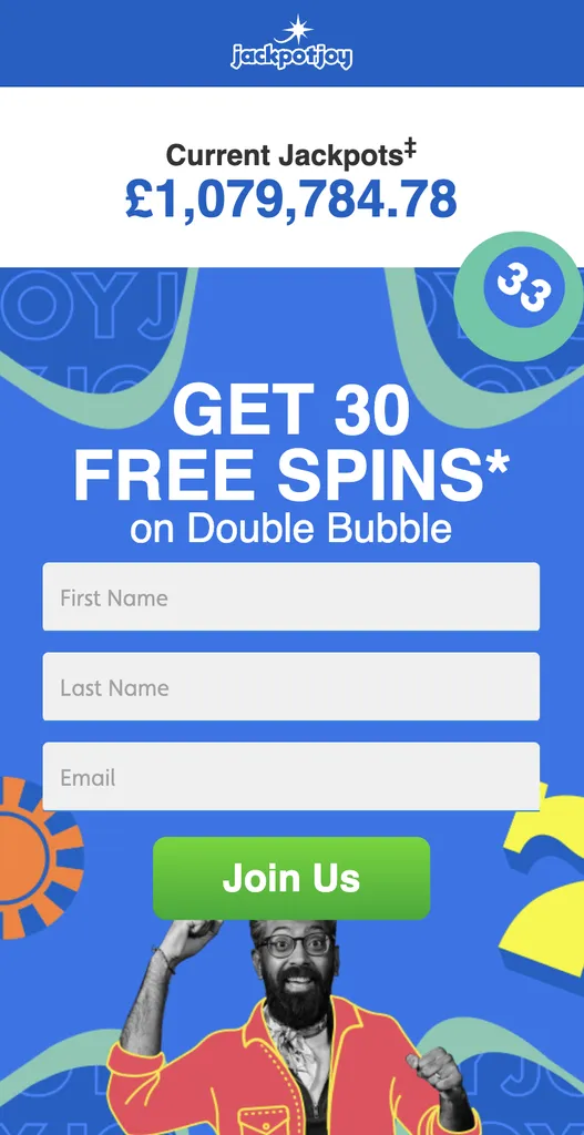 Jackpotjoy promo code: 30 free spins