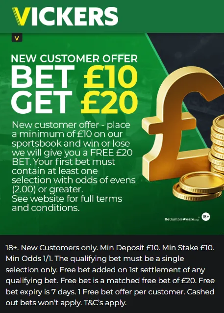 7. BetVickers: best independent UK bookmaker