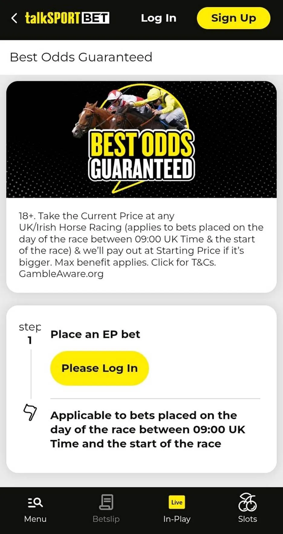 talkSport best odds guaranteed