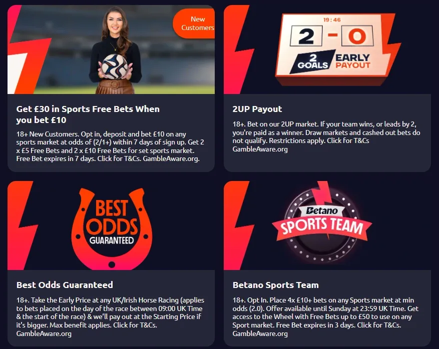 betano football betting review: available sports promotions