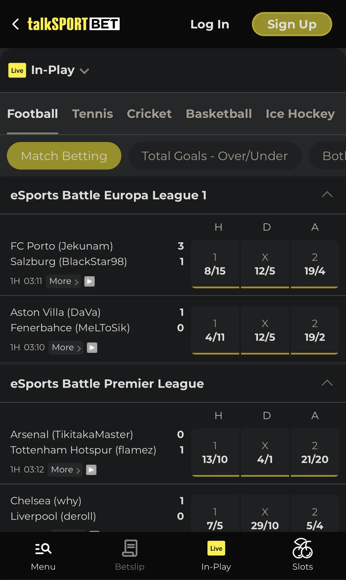 Talksport bet in-play betting