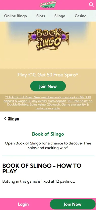 Double bubble slingo