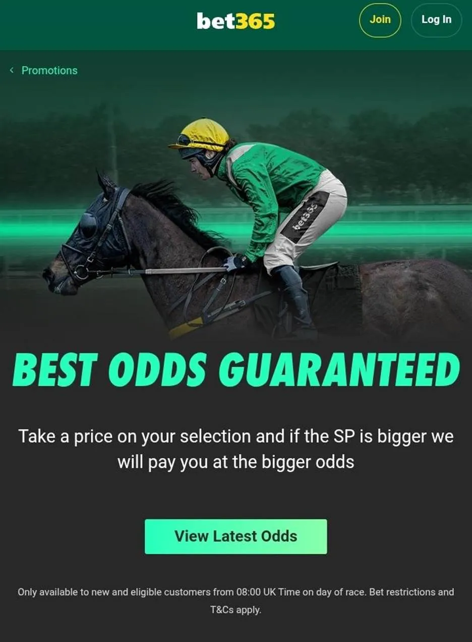 bet365 best odds guaranteed