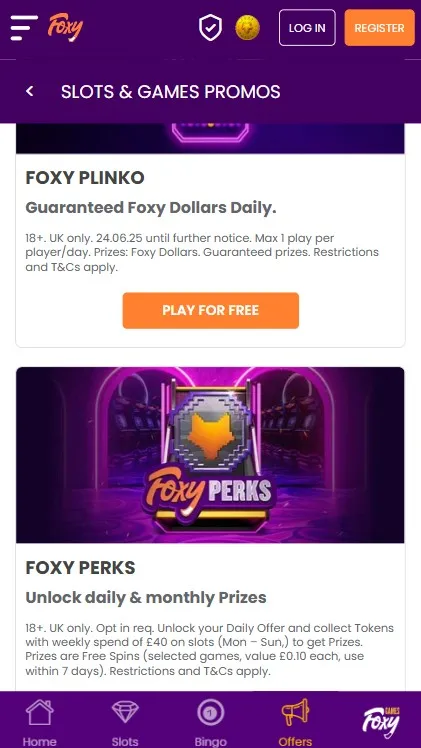 foxy-bingo-existing-offers