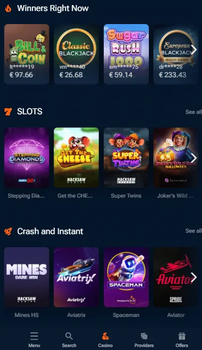 pinnacle casino games overview